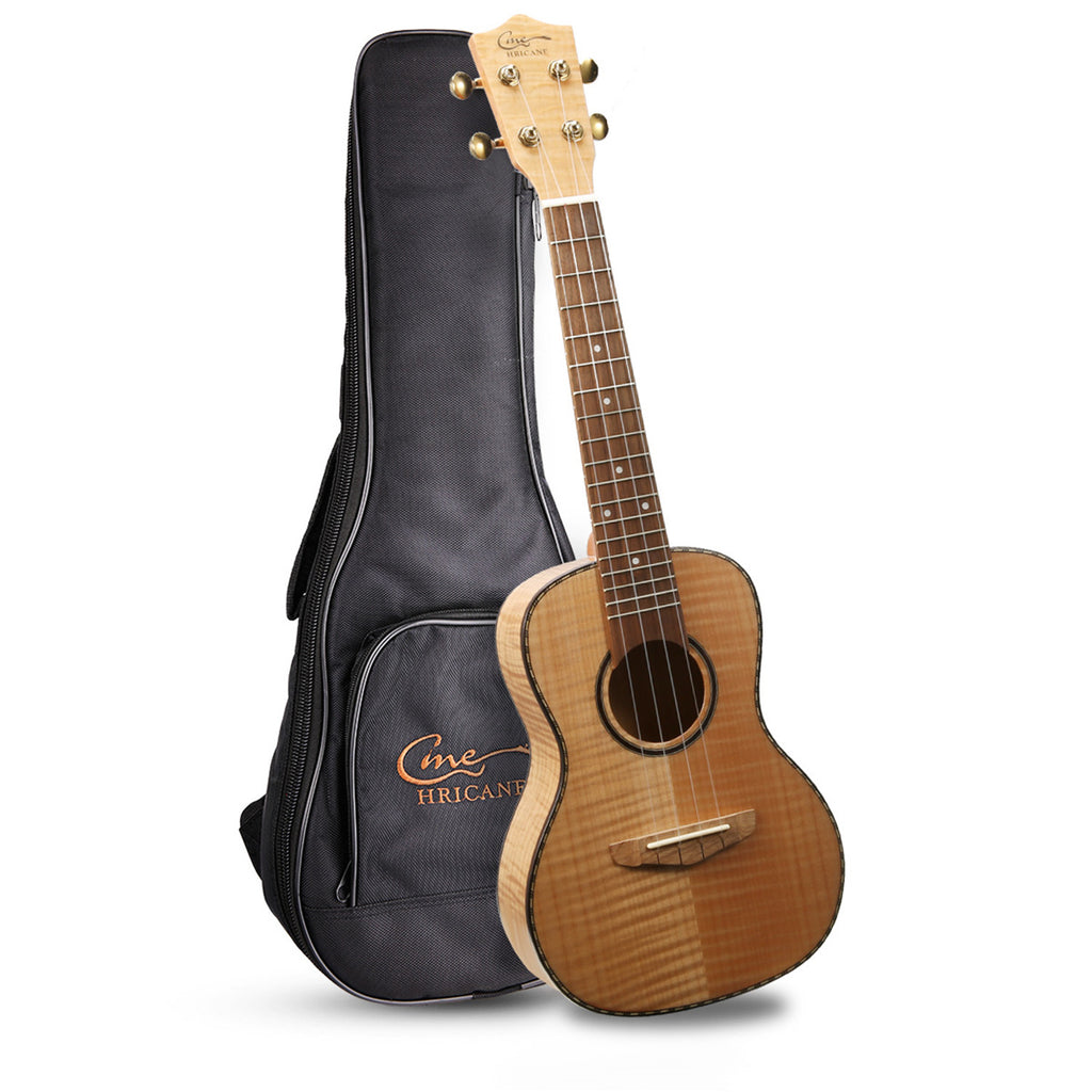 HRICANE Concert size Flame Maple ukulele