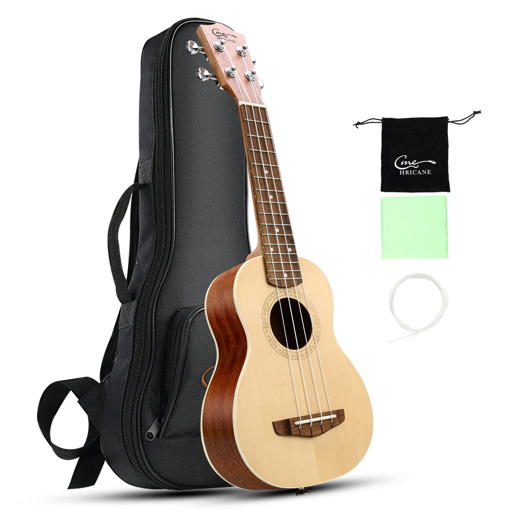 HRICANE Soprano zise Spruce Sapele Ukulele