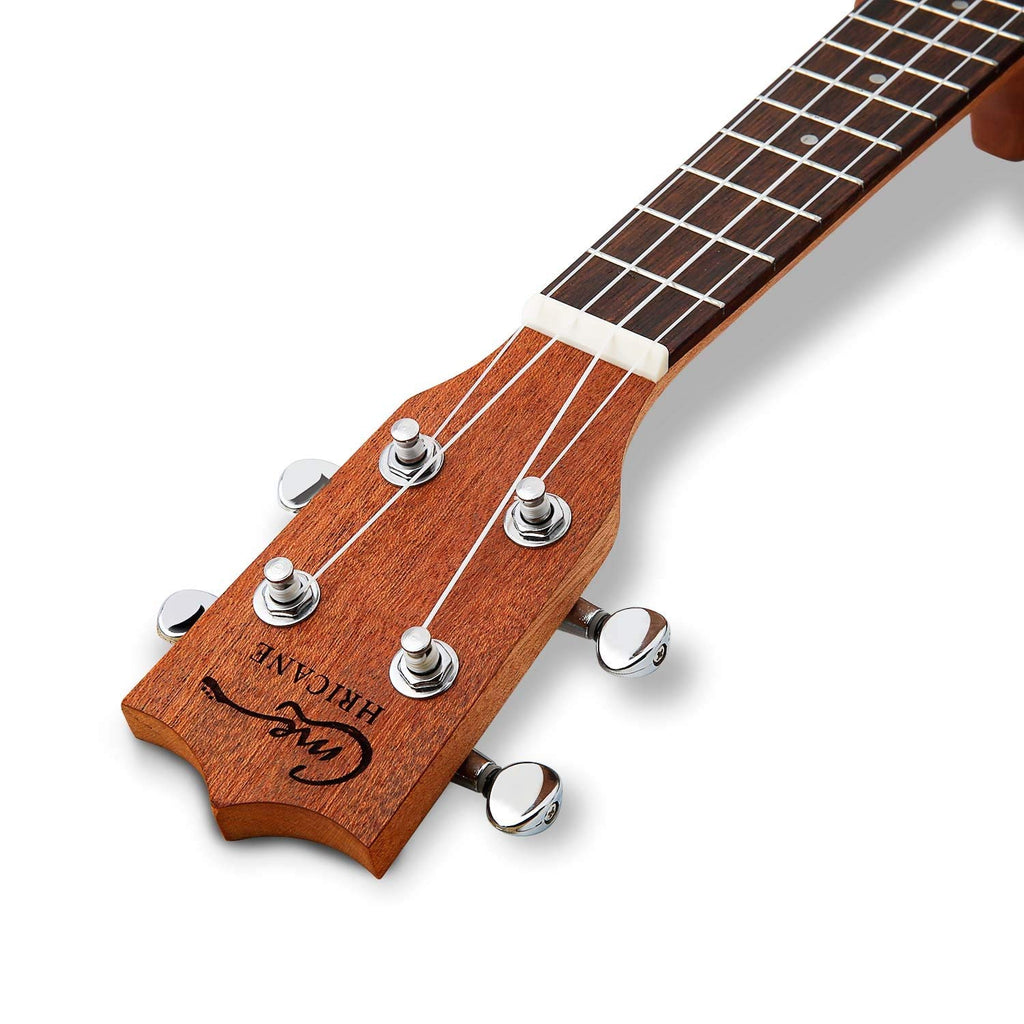 HRICANE Concert Ukulele 23 Inch Flower Spruce Top Sapele Ukulele