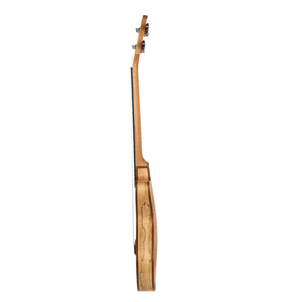 HRICANE solid spalted maple wood tenor size ultra slim ukulele for travel