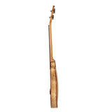 HRICANE solid spalted maple wood tenor size ultra slim ukulele for travel