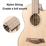 HRICANE Ukulele Slim tenor Solid walnut ukulele