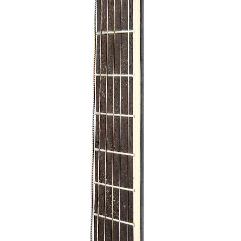 39 Inch Solid Mahogany Top Black Acoustic Guitar