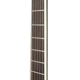 39 Inch Solid Mahogany Top Black Acoustic Guitar