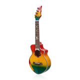 HRICANE concert size flame maple wood ukulele