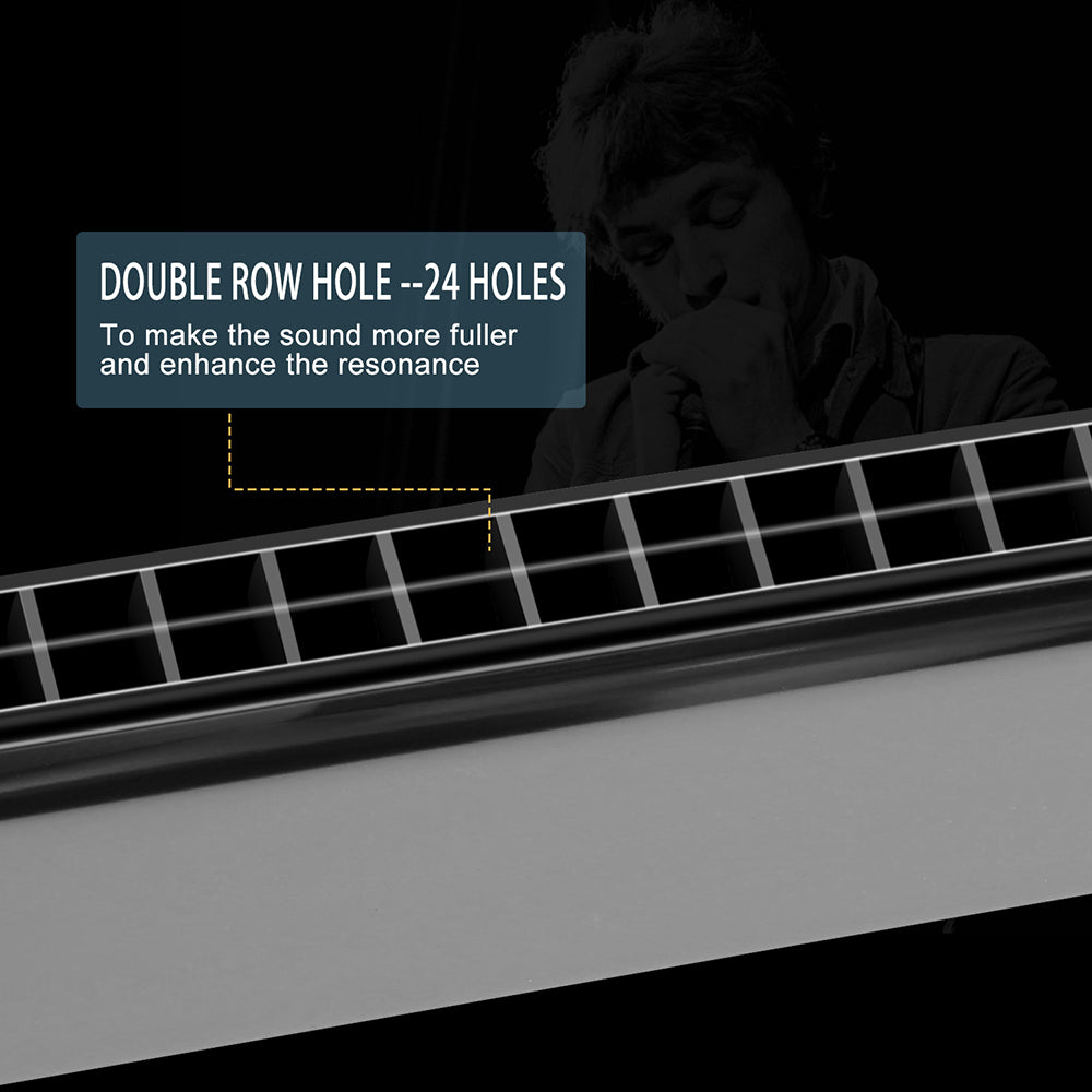 Hricane Harmonica Key C 24 Hole