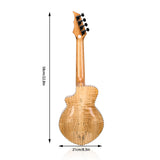 HRICANE concert size Spalted Maple ukulele