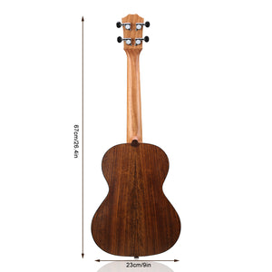 HRICANE Tenor Walnut Ukulele Ultra-thin Light for Travel