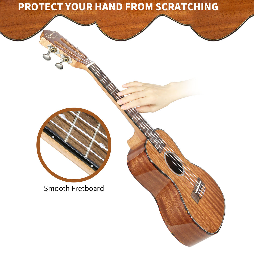 Concert size Sapele laminate ukulele with classic headstock