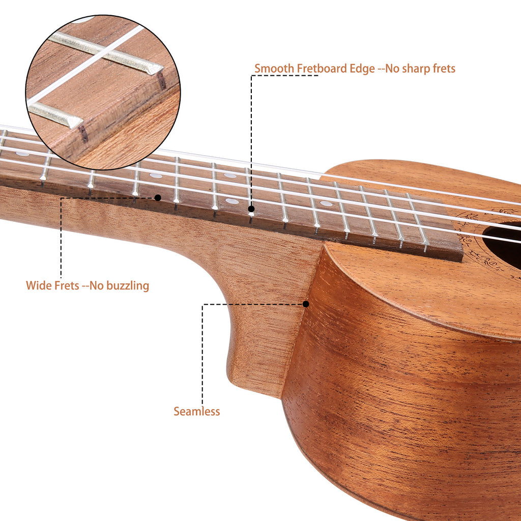 HRICANE Mahogany Tenor Size Ukulele