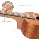 HRICANE Mahogany Tenor Size Ukulele