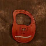 Lyre harp 19 strings mahogany wood