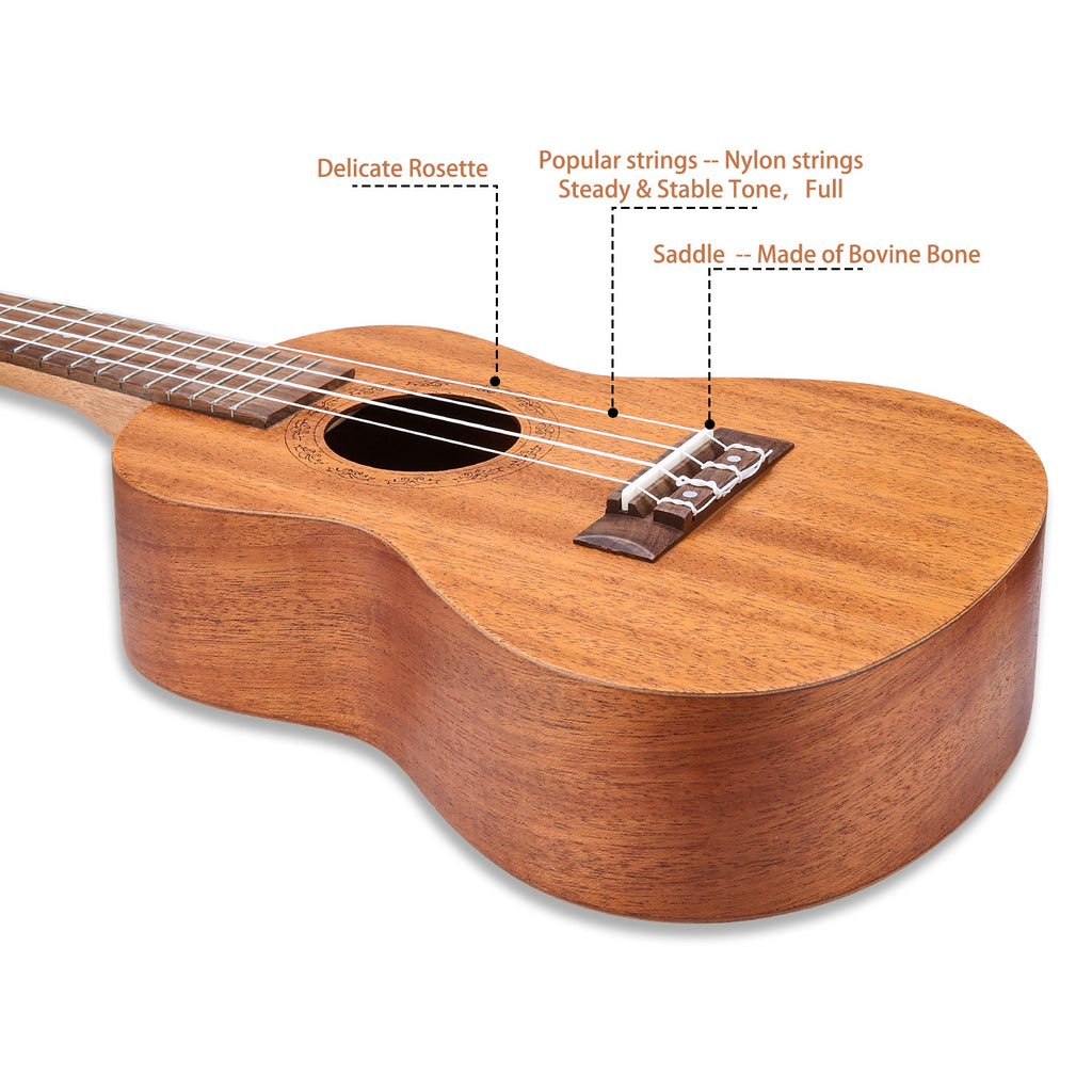 HRICANE Mahogany Tenor Size Ukulele