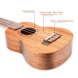 HRICANE Soprano Ukelele Mahogany