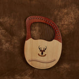 Lyre harp 19 strings mahogany wood