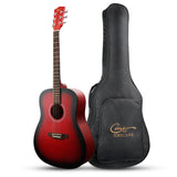 41 Inch Mahogany Spruce Top Red-Dreadnought Acoustic Guitar