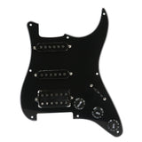 Prewired 9 hole SSH stratocaster guitar Pickup SSH B/W/B shell 3ply pickguard kit for fender stratocaster guitar