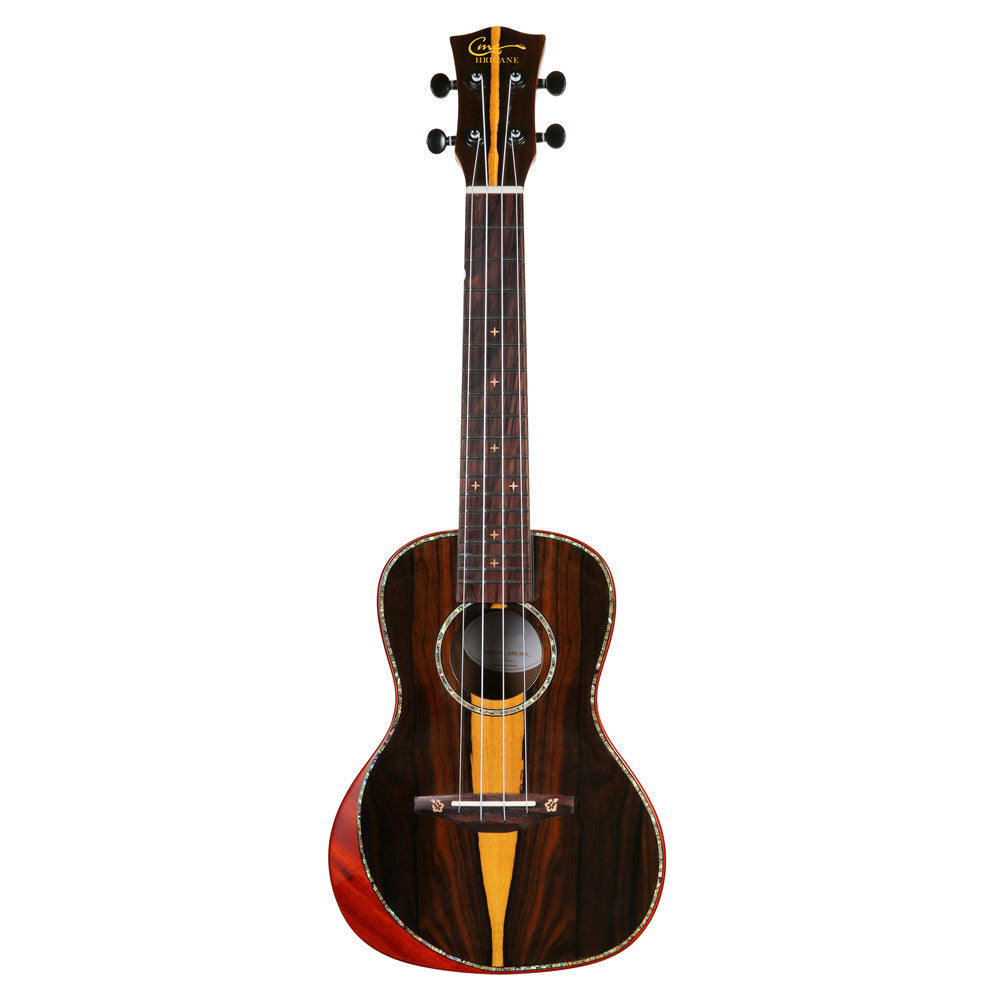 23 inch black persimmon wood bright ukulele