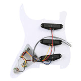 Prewired SSS 9 hole stratocaster guitar Pickup SSS W/B/W 3ply pickguard kit for stratocaster guitar