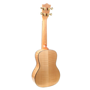 HRICANE Concert size Flame Maple ukulele