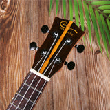 23 inch black persimmon wood bright ukulele