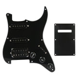 Prewired 9 hole SSH stratocaster guitar Pickup SSH B/W/B shell 3ply pickguard kit for fender stratocaster guitar