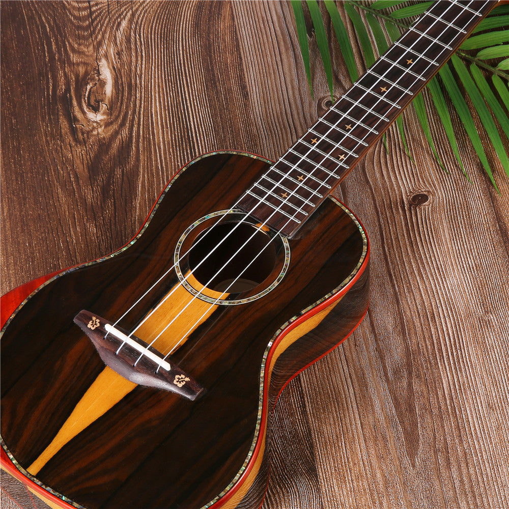 23 inch black persimmon wood bright ukulele