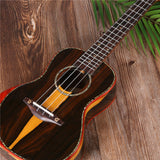 23 inch black persimmon wood bright ukulele