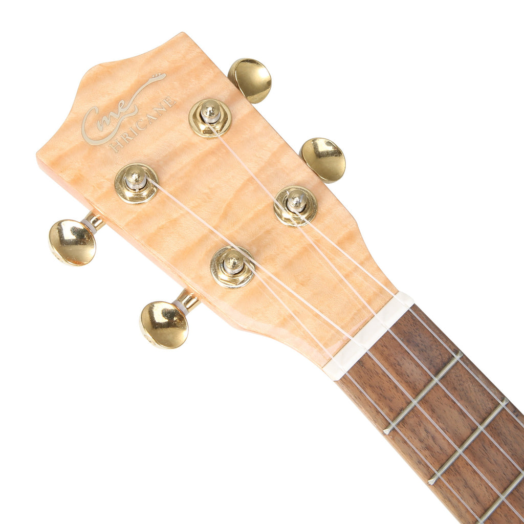 HRICANE Concert size Flame Maple ukulele