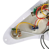 Prewired SSH 9 Hole Loaded stratocaster guitar Pickup SSH W/B/W 3ply pickguard kit for Fender American/Mexican Stratocaster