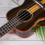 23 inch black persimmon wood bright ukulele