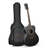 HRICANE Solid Mahogany Top Black 39 inch  Acoustic Guitar FG330S