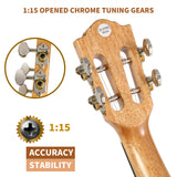 Concert size Sapele laminate ukulele with classic headstock