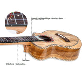 HRICANE concert size Spalted Maple ukulele